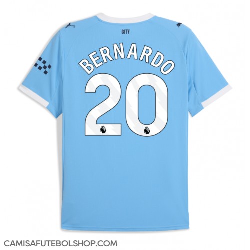 Camisa de time de futebol Manchester City Bernardo Silva #20 Replicas 1º Equipamento 2025-26 Manga Curta